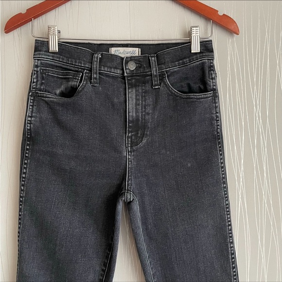 Madewell 10” High Rise Black Skinny Jeans Size 26 - Picture 2 of 12